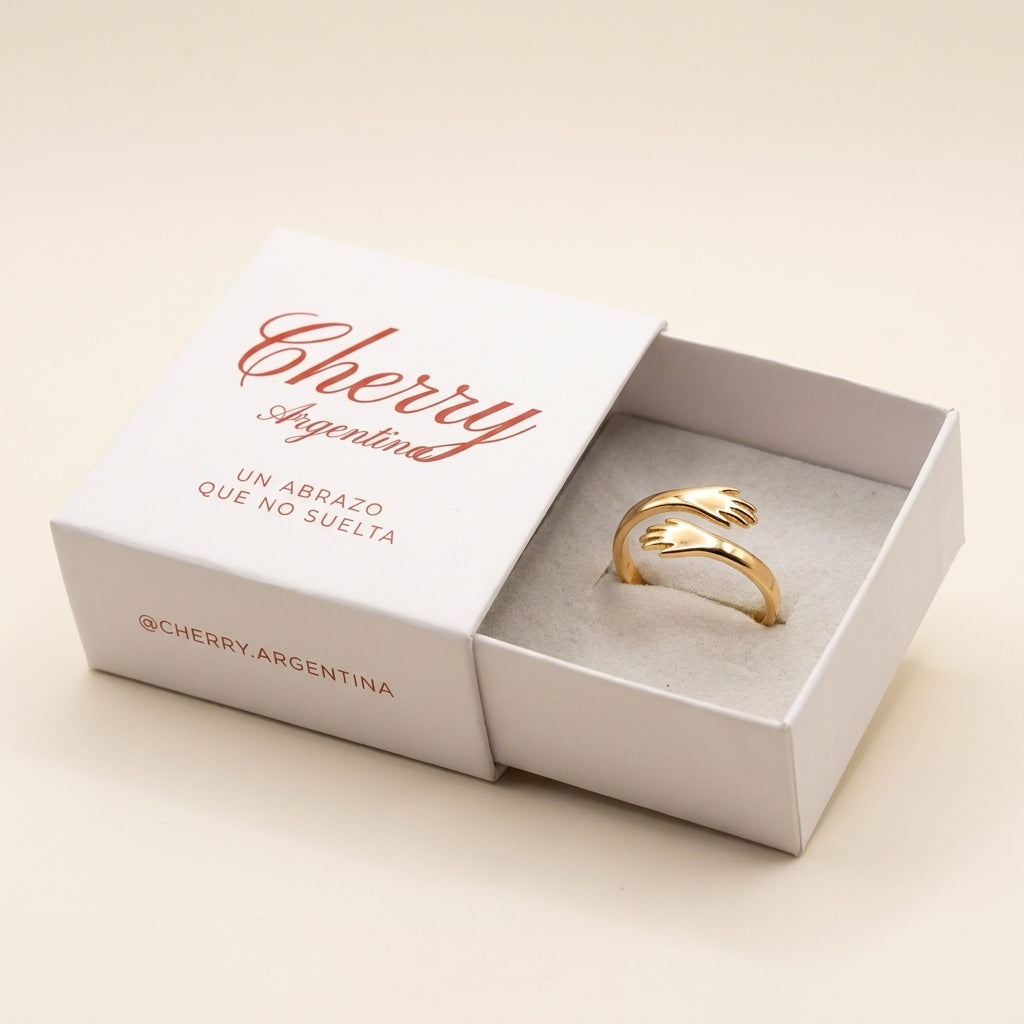 Anillo Abrazo Eterno + Caja de Regalo